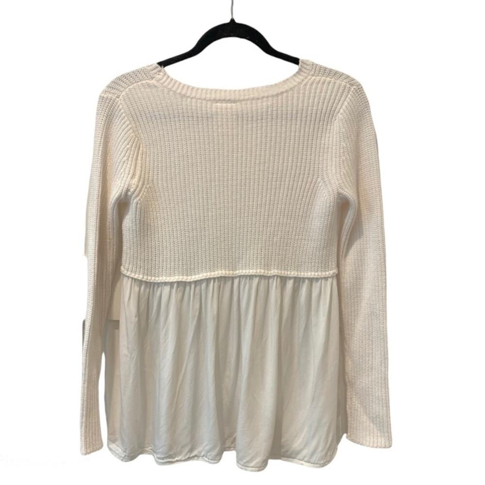 Off white self esteem knit sweater.  size small - Picture 2 of 5